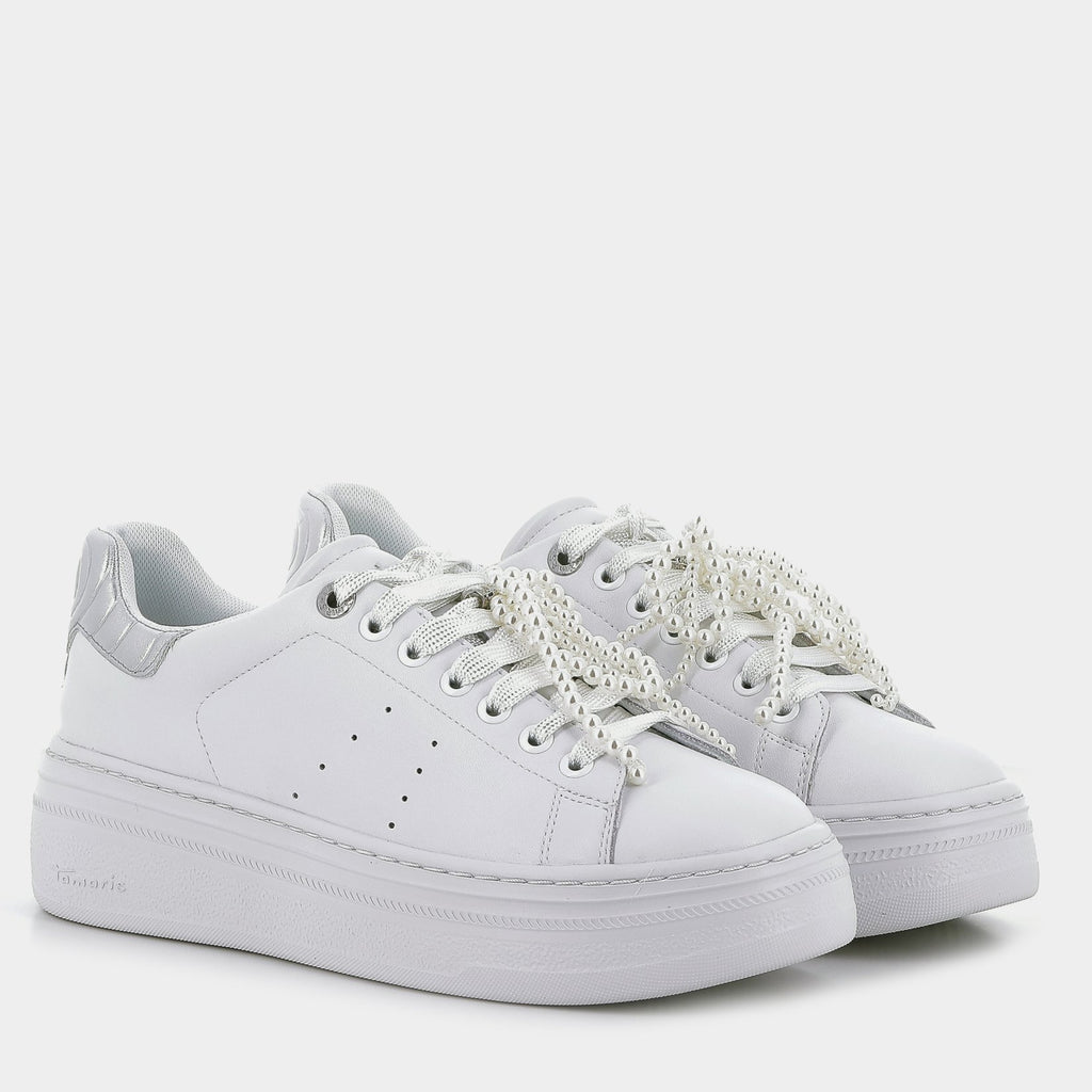 1-23755-45-171 WHITE/SILVER TAMARIS