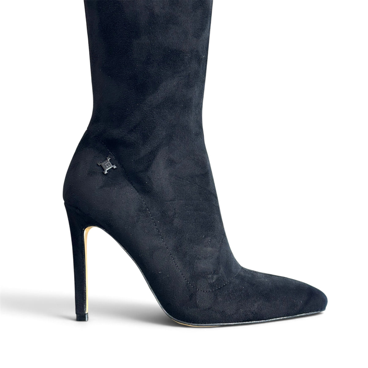 Ženska čizma preko koljena LAURA BIAGIOTTI 9956 Micro Black