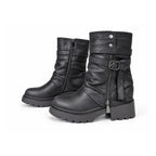 Ženska kratka čizma s kaiševima BENELLI LH352619BLK crna – slika 4