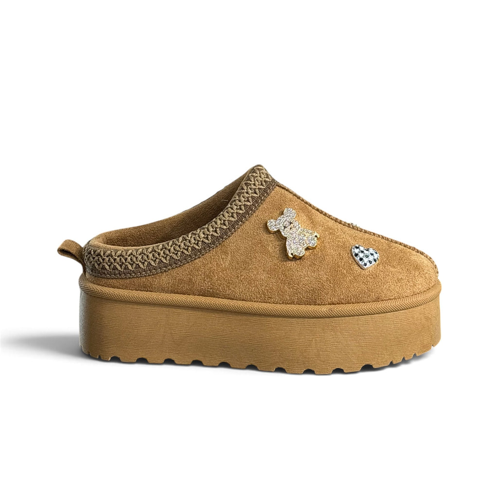 LAURA BIAGIOTTI 9962 camel – ženska papuča na platformu