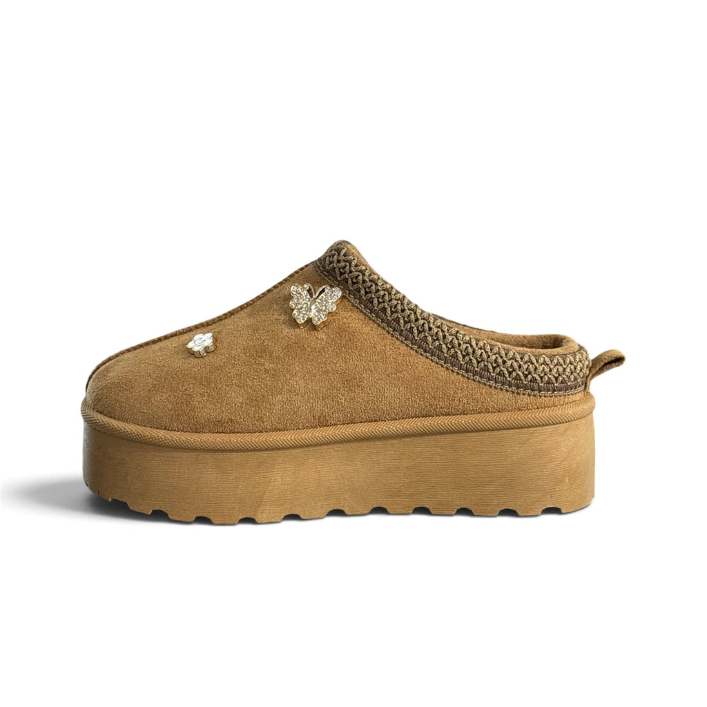 LAURA BIAGIOTTI 9962 camel – ženska papuča na platformu