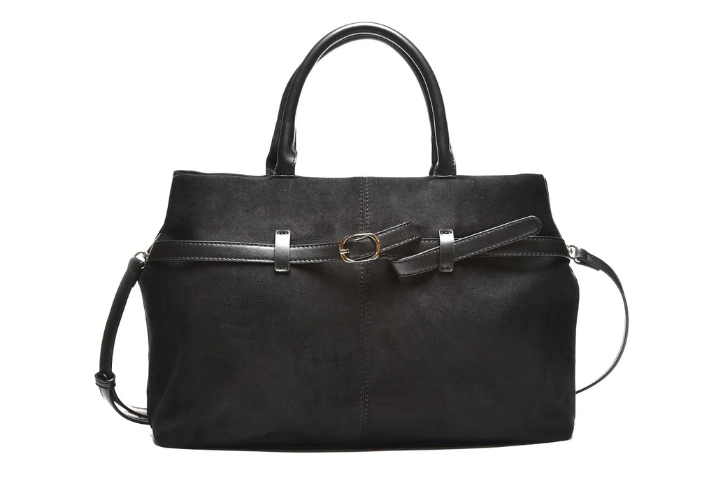 T012628BLK – Crna velur torba mekane forme