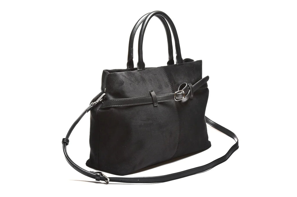 T012628BLK – Crna velur torba mekane forme