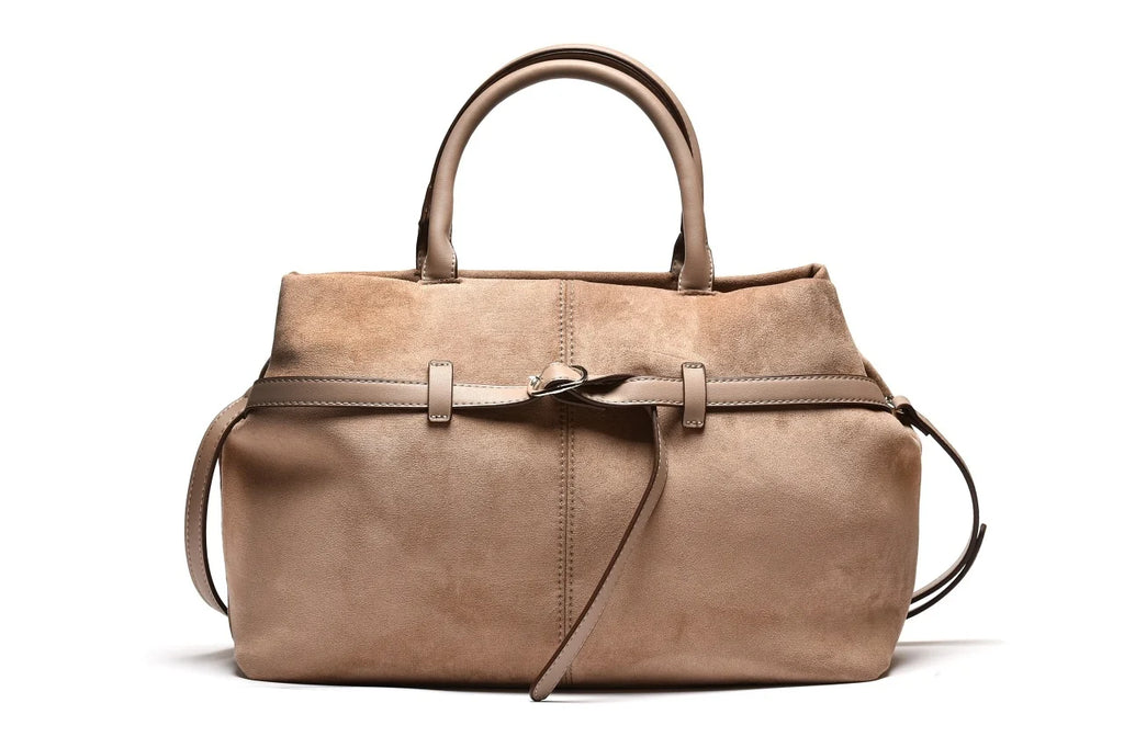 T012628TAP – Taupe velur torba mekane forme