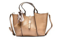 T012671TAP - Taupe elegantna torba sa ukrasnom maramom