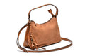 T012680CAM - Camel torba mekane forme sa efektnim priveskom